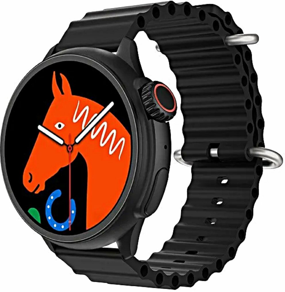 Умные часы HW3 ULTRA MAX Smart watch 2023, Круглые смарт-часы спортивные, iOS, Android, 1.52 HD экран, черные
