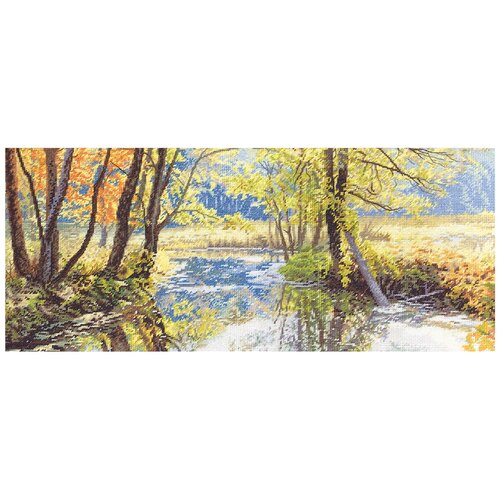 фото Набор для вышивания panna "речушка на опушке" 54x24 см