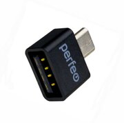 Perfeo adapter USB на micro USB OTG (PF-VI-O010 Black) чёрный [PF_B4995]