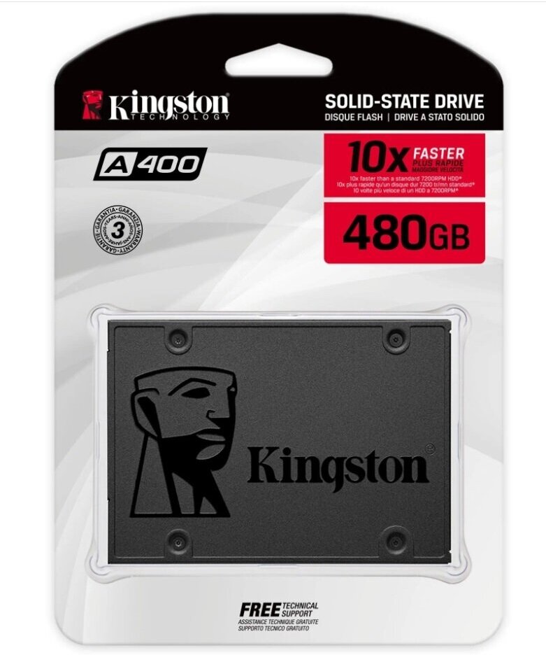 Твердотельный накопитель Kingston A400 480 ГБ SATA SA400S37/480G