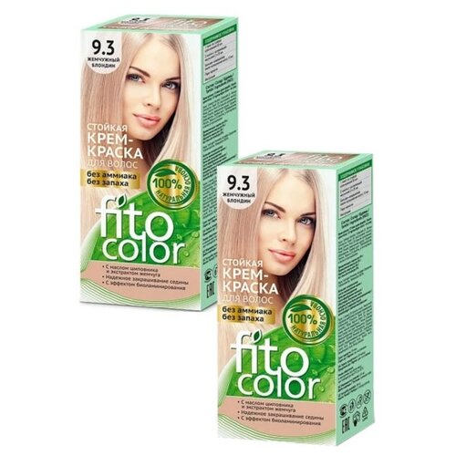 Fito косметик Fitocolor крем-краска для волос набор 2 шт., 9.3 жемчужный блондин