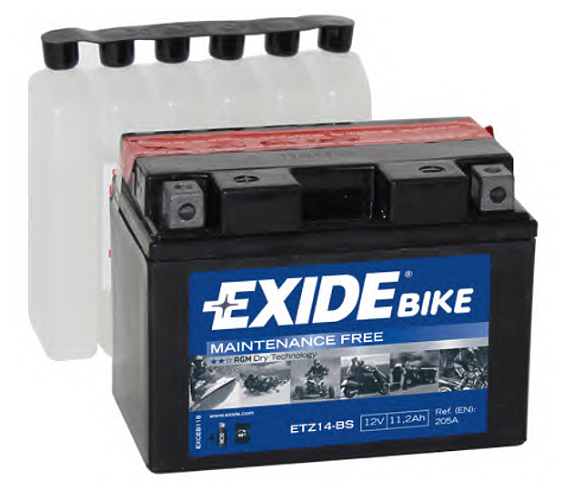 Аккумуляторная Батарея Exide Agm [12v 11,2ah 205a ] 150x87x110mm;Полярность Etn 1 [+/-] EXIDE арт. ETZ14-BS