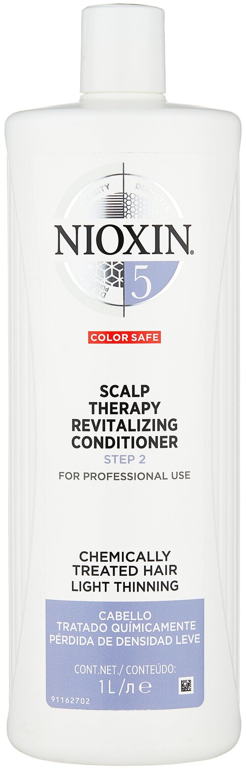 Nioxin кондиционер Scalp Therapy Conditioner System 5 для химически обработанных с тенденцией к истончению волос, 1000 мл