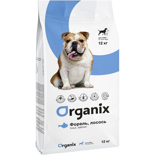 ORGANIX ADULT DOG SALMON & TROUT для взрослых собак с форелью и лососем (18 кг)