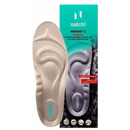 фото Стелька-супинатор с эффектом памяти формы natch! memory 3 размер 36