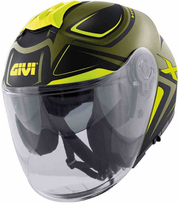 Мотошлем GIVI PLANET HYPER X22 (HPS X22) (серо-черно-желтый матовый 54/XS)