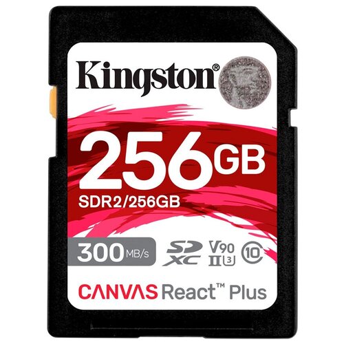 Карта памяти Kingston SDXC 256GB Canvas React Plus UHS-II Class U3 V90 260/300Mb/s