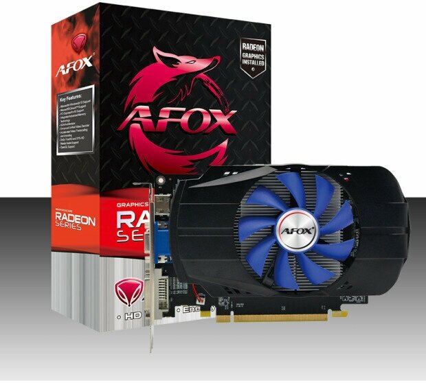 Видеокарта AFOX Radeon R7 350 4GB GDDR5 128Bit DVI HDMI VGA ATX Single Fan
