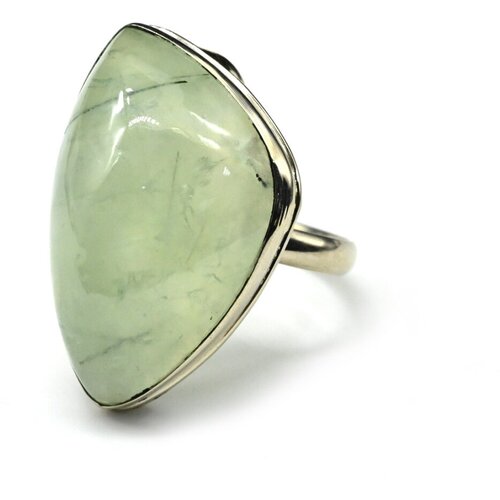 Кольцо Радуга Камня, пренит, размер 18, зеленый