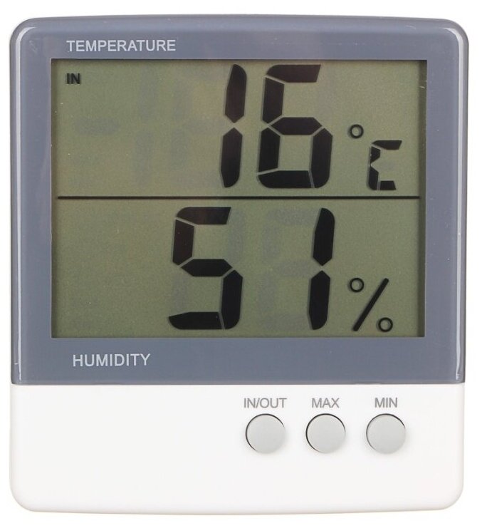 VETTA Термометр электронный 2 режима, с уличным датчиком, пластик, 10,8x10см, HTC-3 - фотография № 4