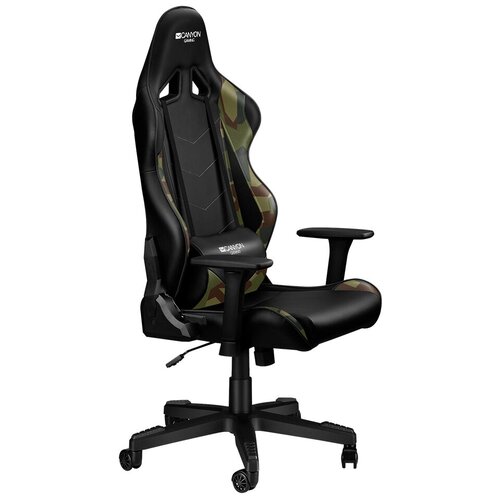 фото Компьютерное кресло canyon deimos gс-4 игровое, обивка: искусственная кожа, цвет: камуфляж