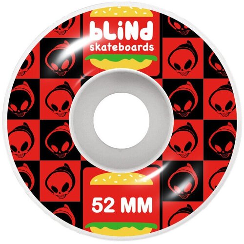 фото Колеса для скейтборда blind burger black/red, жесткость 99a, размер 52мм