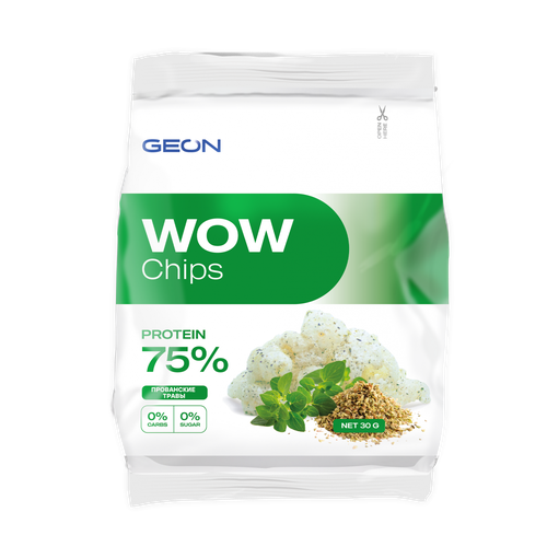 фото Geon wow chips - протеиновые чипсы прованские травы, 3 шт
