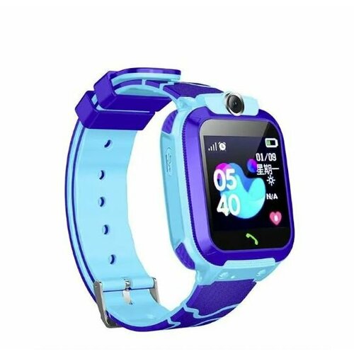 Умные детские смарт-часы с кнопкой SOS и GPS-навигацией голубой 187000₽