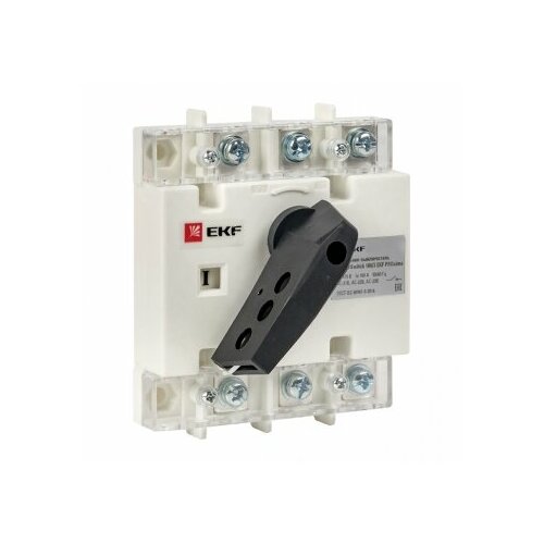 EKF PROxima Рубильник-выключатель 100A 3P c рукояткой управления для прямой установки PowerSwitch psds-100-3 (3 шт.)