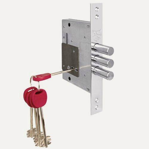 Изображение товара Замок врезной сувальдный Kale Kilit 257/L (тех. упаковка), 5 кл. (кл. 60 мм)