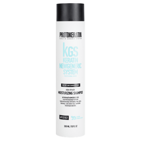 PROTOKERATIN шампунь KGS Aqua Splash интенсивное увлажнение, 300 мл protokeratin шампунь интенсивное увлажнение 300 мл protokeratin салонные уходы