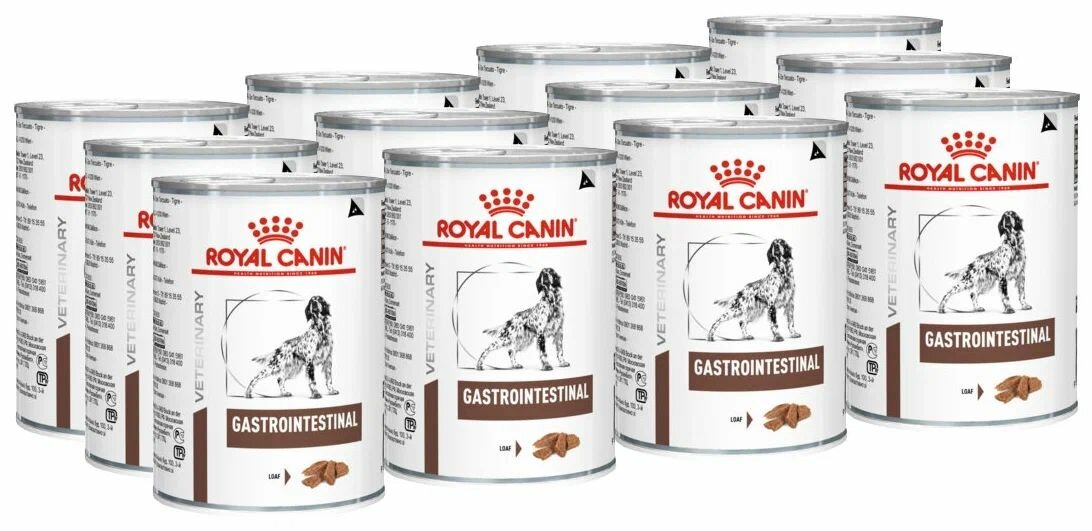 Консервы Royal Canin Gastrointestinal для собак с заболеваниями желудочно-кишечного тракта (12 шт)