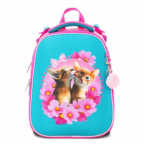 Рюкзак Hatber Ergonomic Милашки 37*29*17 см EVA материал, светоотражатели, 2 отделения на молнии.