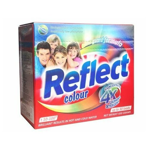 Reflect Стиральный порошок концентрированный для цветных вещей Colour 650г, 4 упаковки