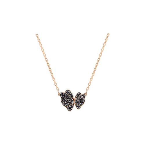 Колье SWAROVSKI кристаллы Swarovski длина 36 см золотой черный 4499₽