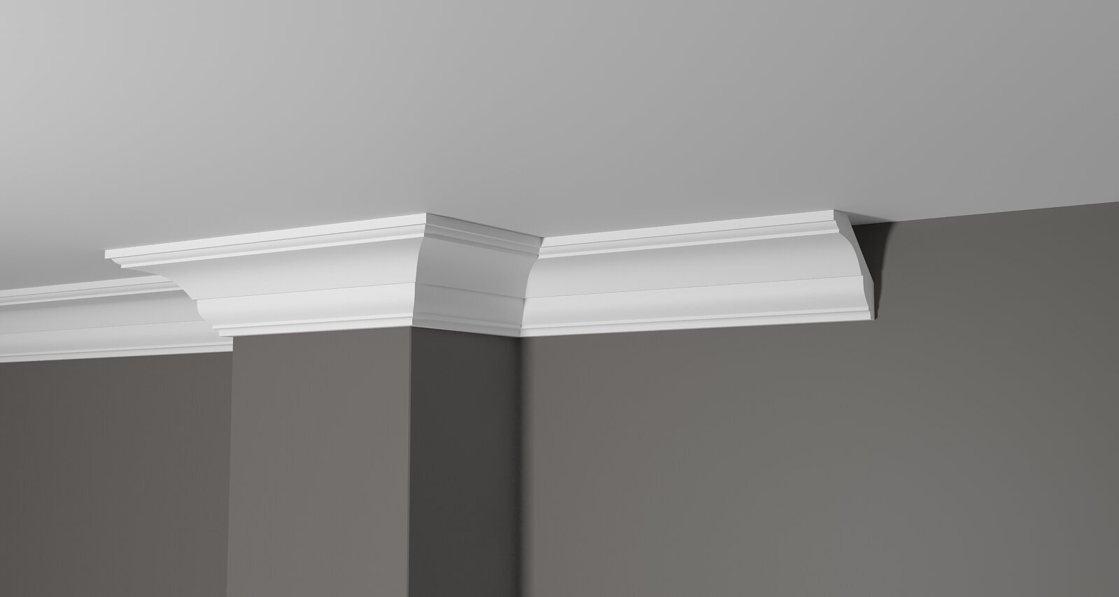 Карниз Decor-Dizayn арт. DD17 ( д. 2000 x в. 65 x ш. 69 мм. )