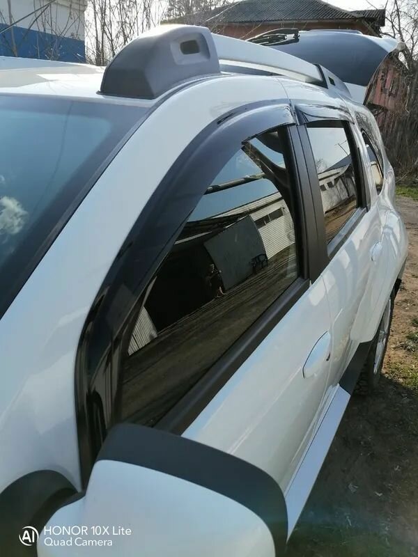 Дефлекторы боковых окон Renault Duster (Рено Дастер) (2010-2021) 4шт.