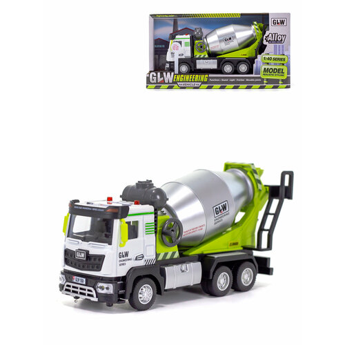 Машинка, бетономешалка спецтехника Бим-Бом, в коробке