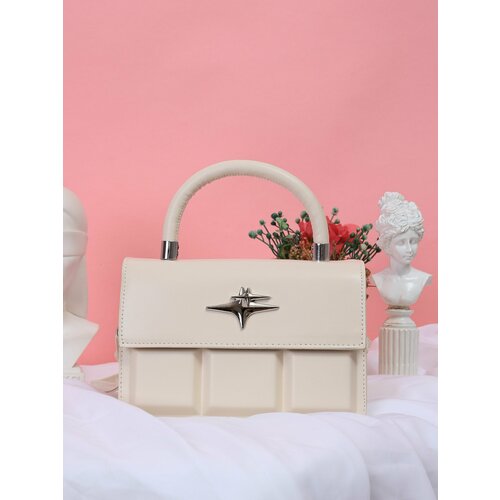 Сумка мессенджер BGT, фактура матовая, светло-бежевый