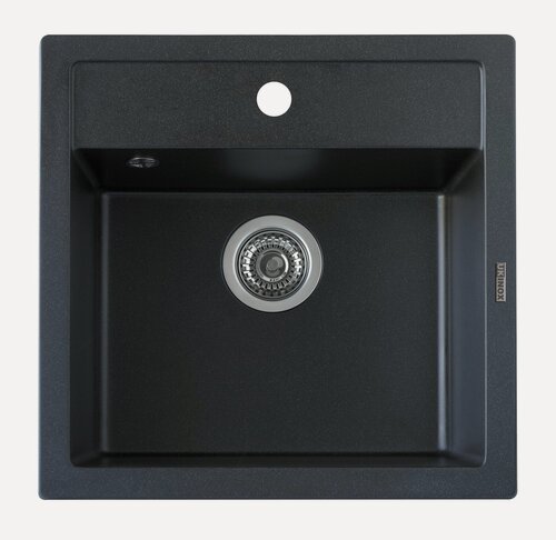 Изображение товара Врезная кухонная мойка "Юкинокс" Двина чёрный 51 см