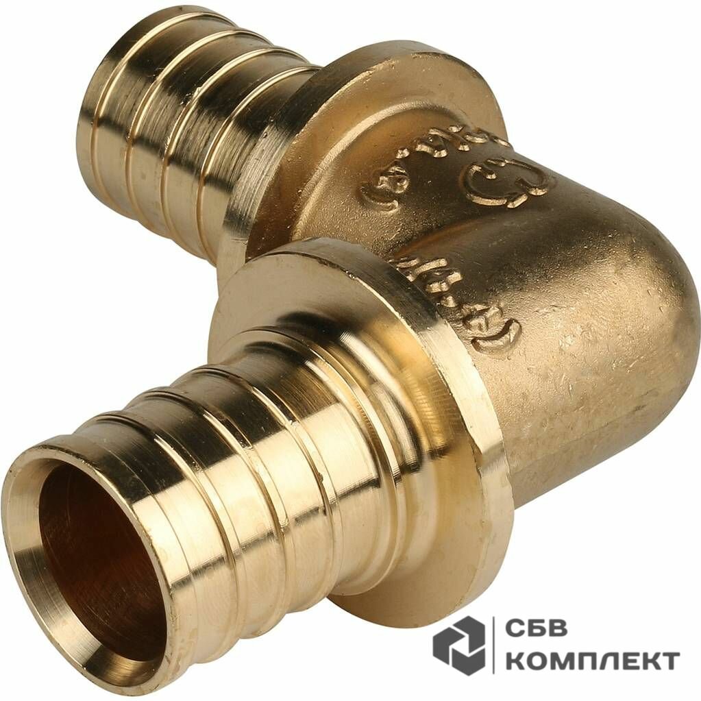 Угольник Stout, для труб из сшитого полиэтилена аксиальный, диаметр 16 мм