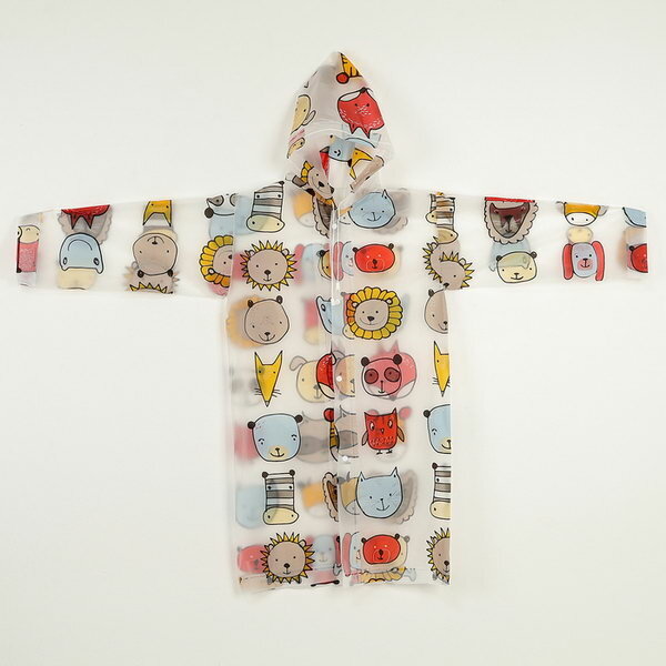 Плащ-дождевик Funny toys, размер 30-36, прозрачный — фото 1