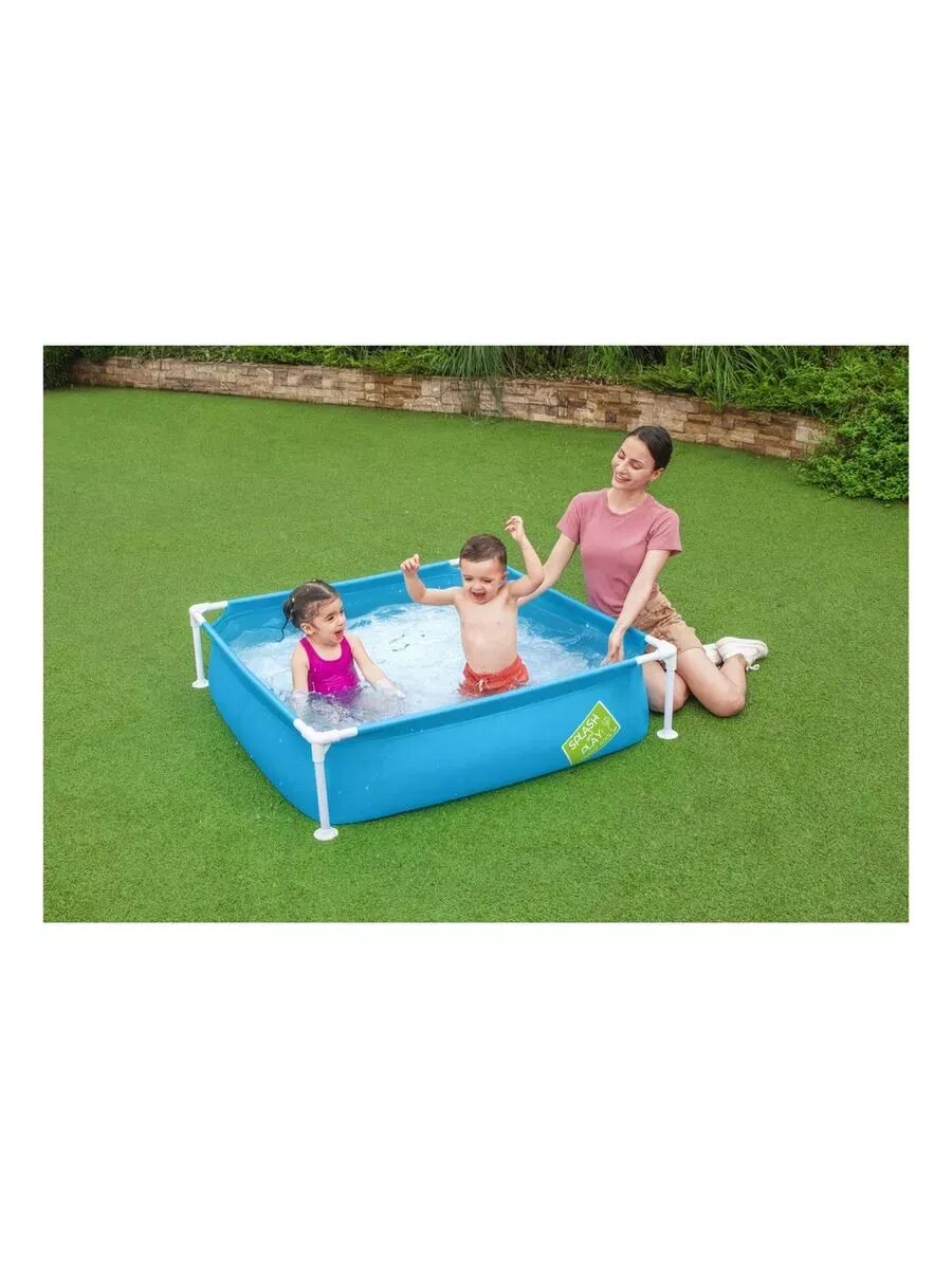 Бассейны Детские Бассейн каркасный детский Bestway My First Frame 122х122х30,5 см, 365 л, от 2 лет, 56217