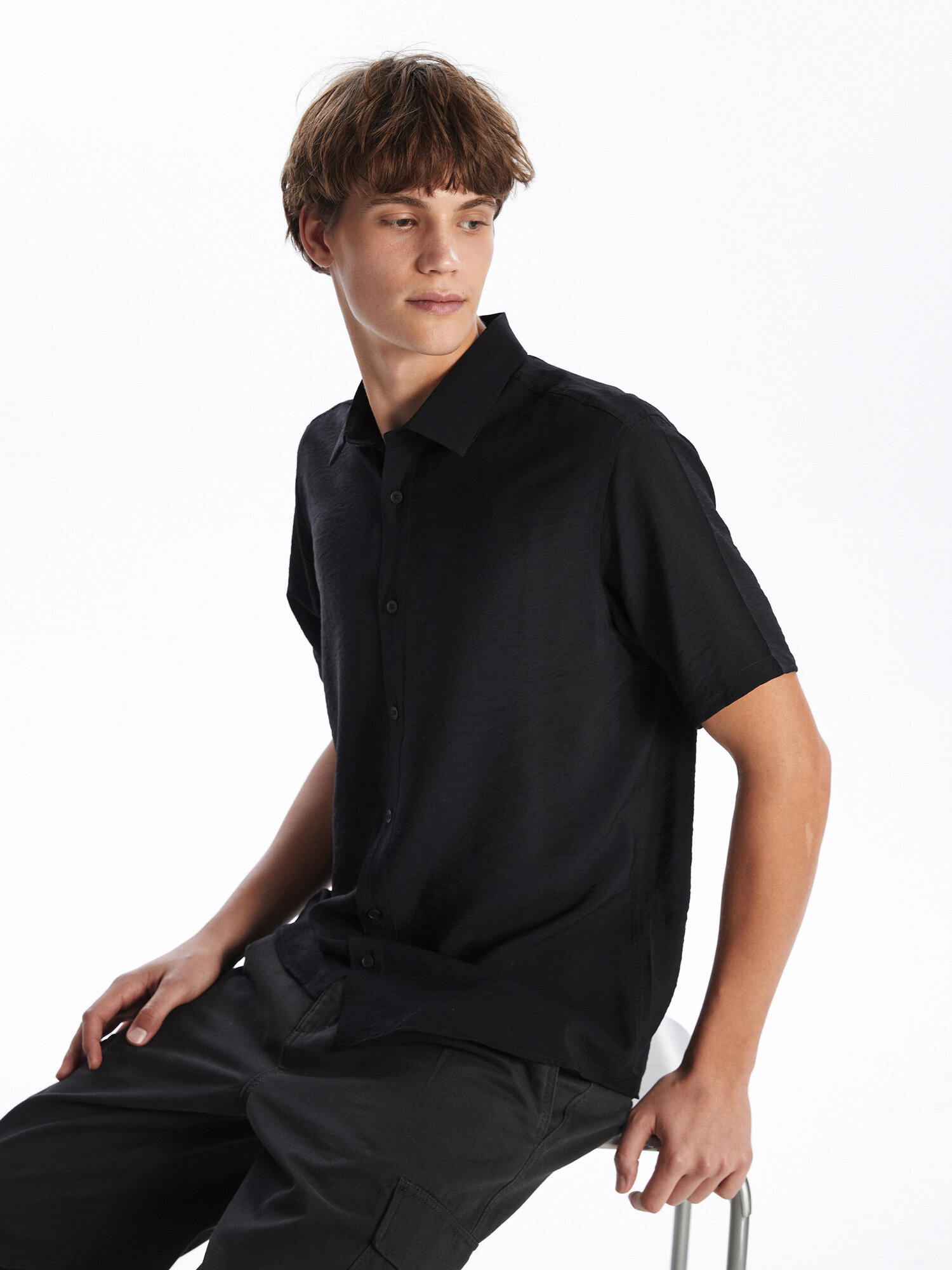 Рубашка LC Waikiki, размер M, black
