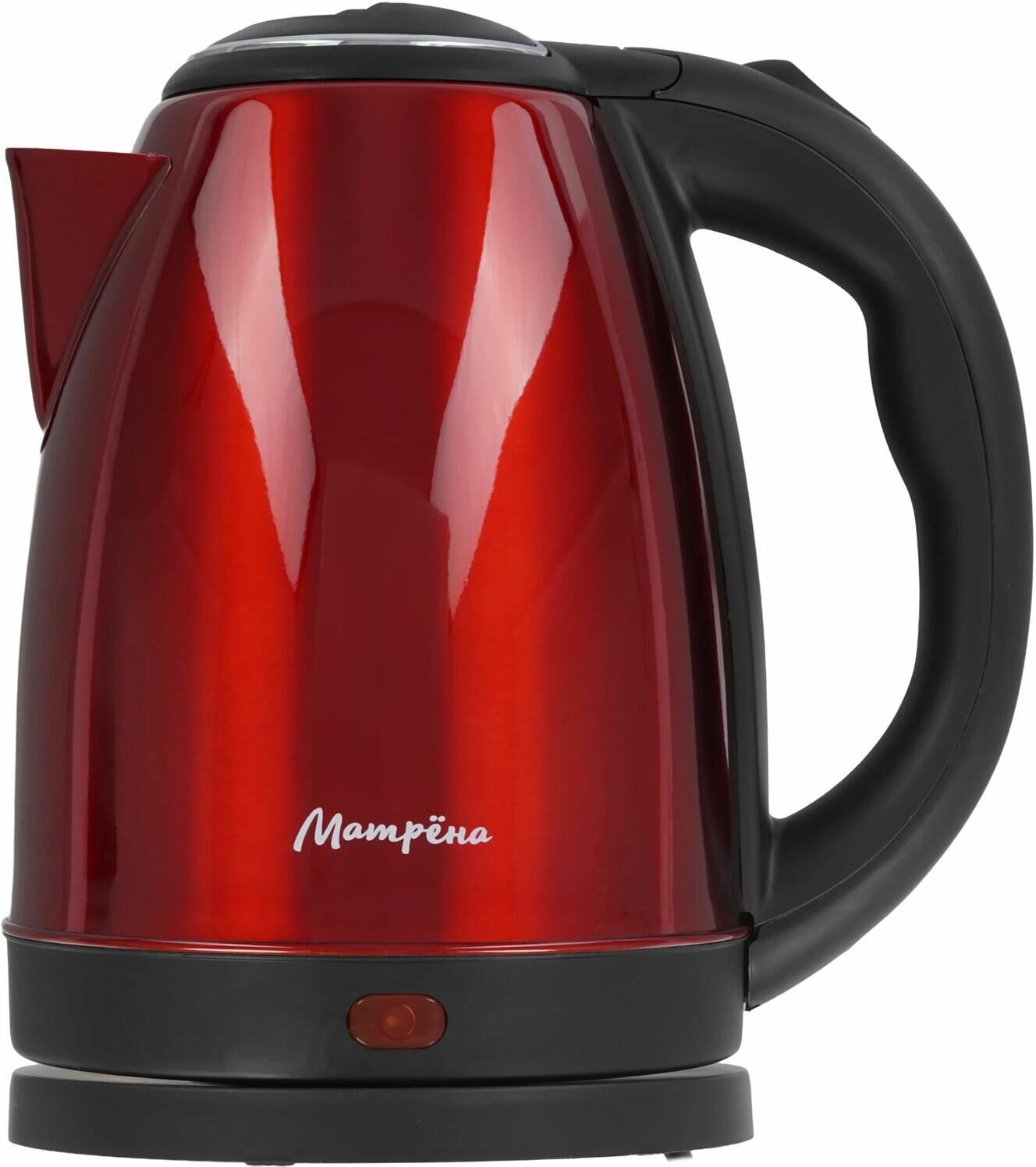 Чайник электрический матрёна MA 002 нержавейка красный