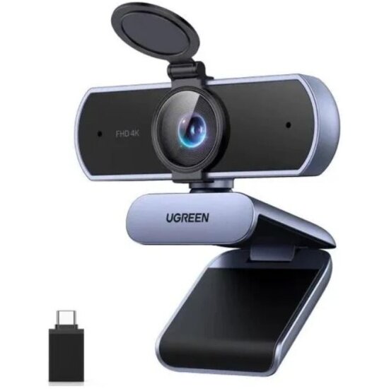 Веб-камера Ugreen CM8314K Ultra HD USB-C USB-A 1080 темно-серый (65381)