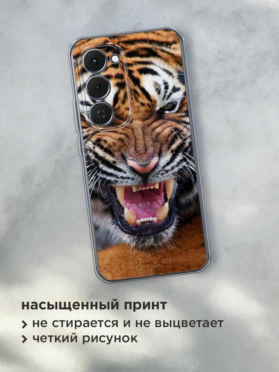 Чехол на Tecno Spark 40 Pro+ / Текно Спарк 40 Про+ с принтом "Тигр" — фото 1