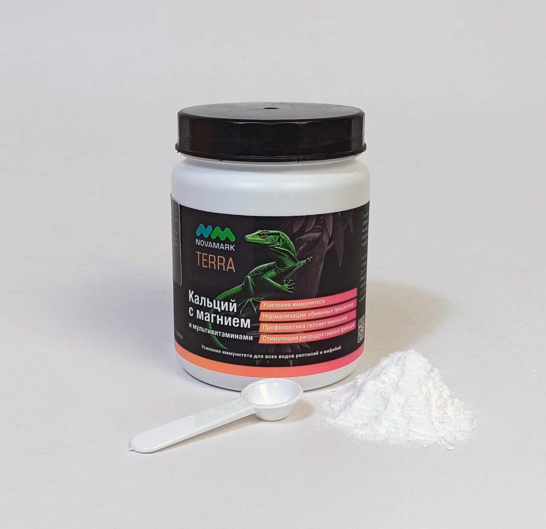 Кальций с магнием и мультивитаминами для рептилий NOVAMARK TERRA 100г