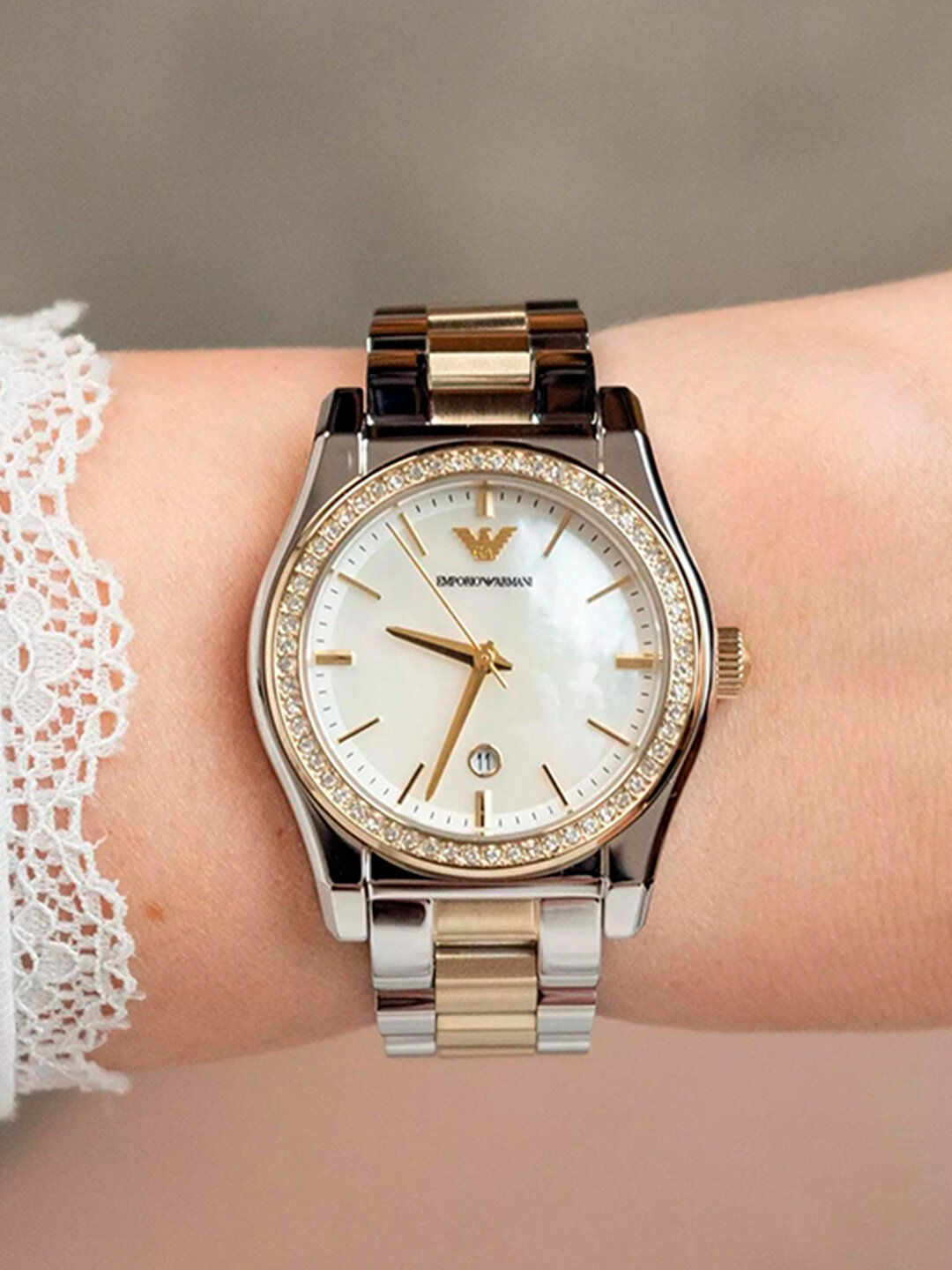 Наручные часы EMPORIO ARMANI, золотой — фото 1