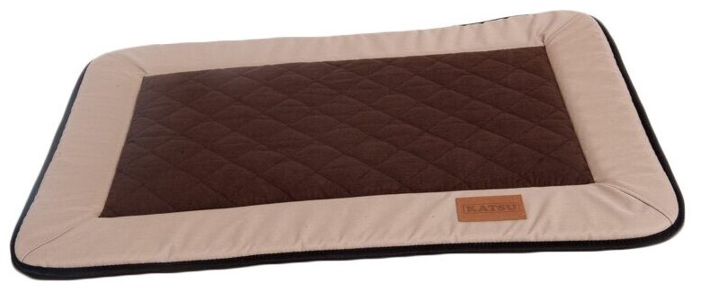 Лежак для собак Katsu Plaska M, размер 98х72х2.5см., коричневый/бежевый