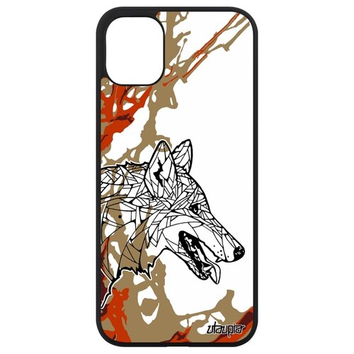 фото Чехол на смартфон apple iphone 11, "волк" хищник хаски utaupia