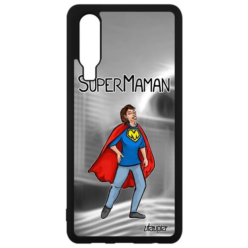 фото Чехол для смартфона huawei p30, "супермама" семья комикс utaupia