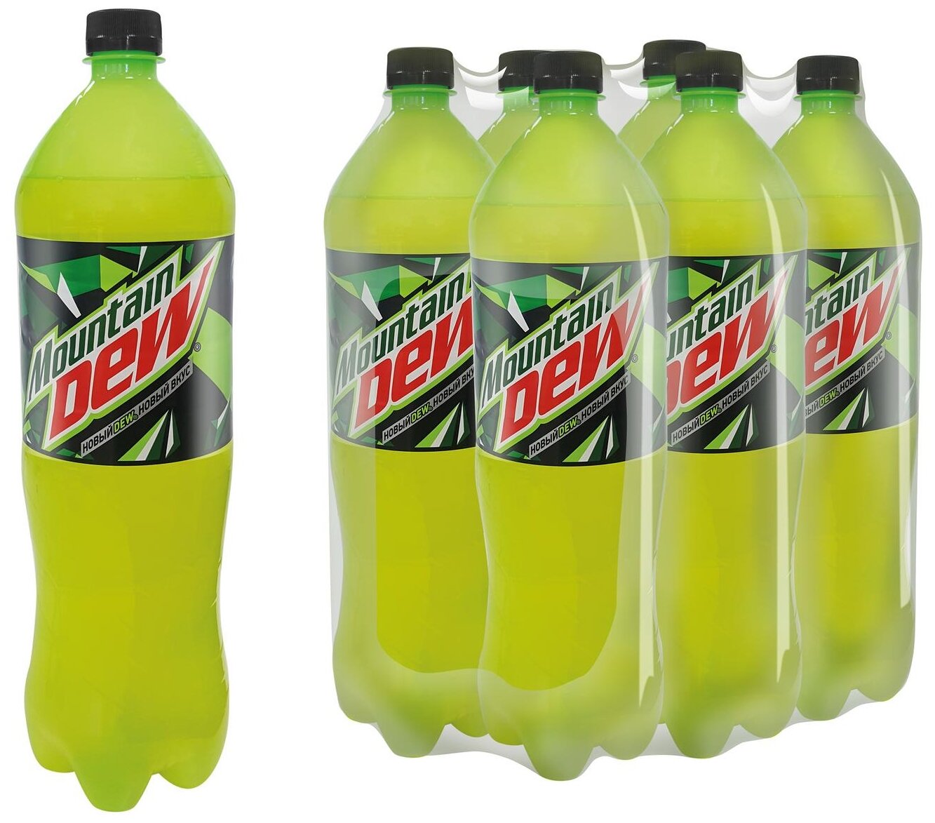 Газированный напиток Mountain Dew 1.5 л. (РФ) - 6 бутылок - фотография № 2