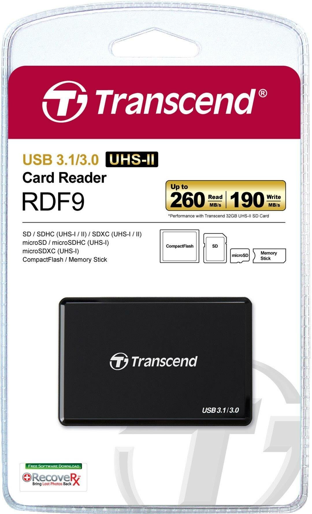 Карт-ридер Transcend USB 3.1 TS-RDF9K2
