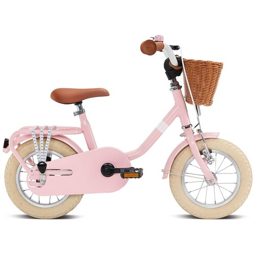 фото Двухколесный велосипед, сталь, 12'', puky steel classic 12 ретро розовый