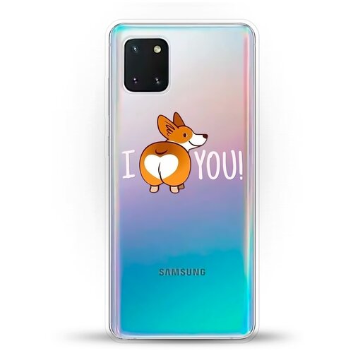 фото Силиконовый чехол love корги на samsung galaxy note 10 lite andy & paul
