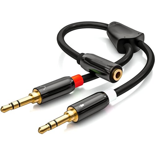 кабель разветвитель аудио exegate ex cca 415 0 15 3 5mm jack m 2x3 5mm jack f 0 15м ex294736rus Кабель TUBON Аудио разветвитель 3.5 мм mini jack (F) Female - 2 x 3.5 мм mini jack (M) Male 0.25м