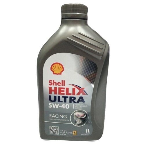 фото Синтетическое моторное масло shell helix ultra racing 5w-40, 1 л