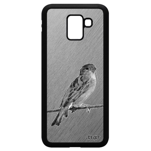 фото Чехол для телефонов samsung galaxy j6 2018, "воробей" птица воробьишка utaupia