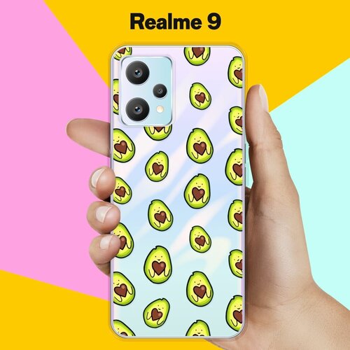 Силиконовый чехол на realme 9 Авокадо / для Реалми 9 4 Джи силиконовый чехол на realme 9 гирлянда для реалми 9 4 джи